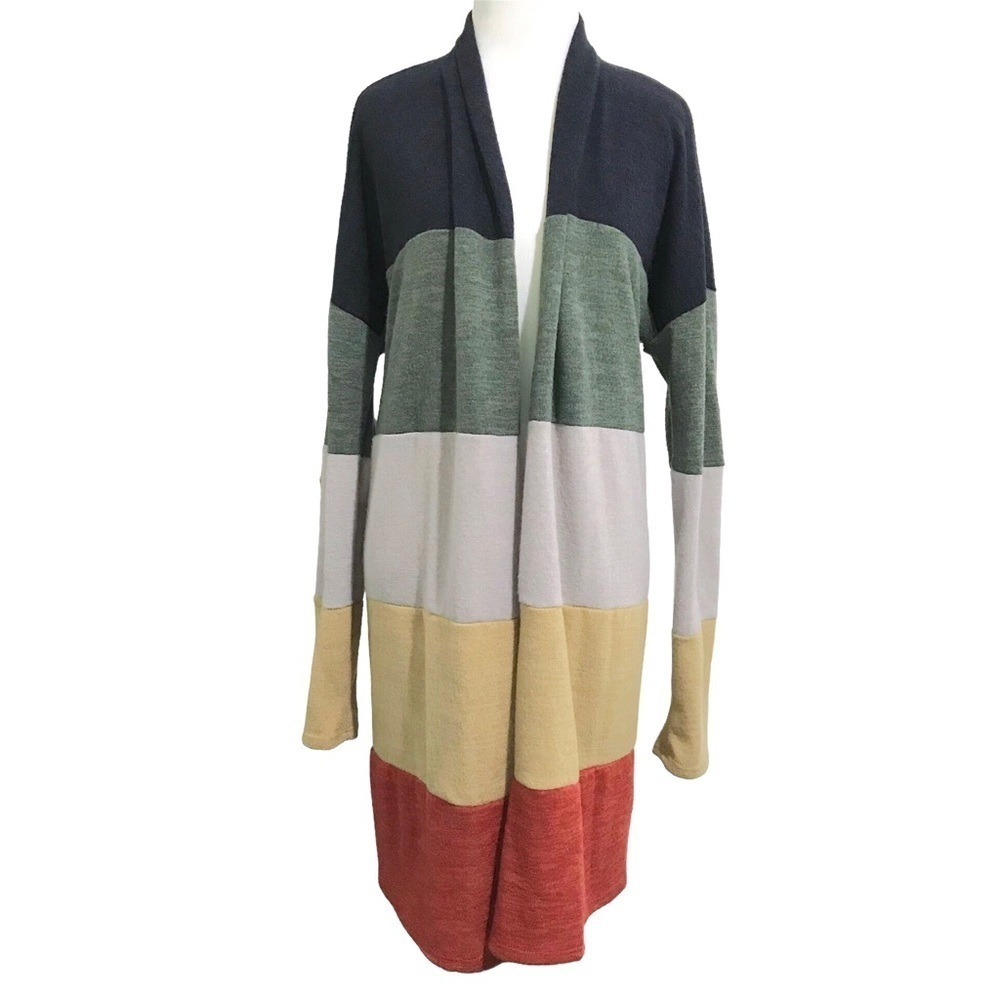 Beeson River Longline Colorblock Cardigan Duster Size XLARGE - Picture 8 of 8